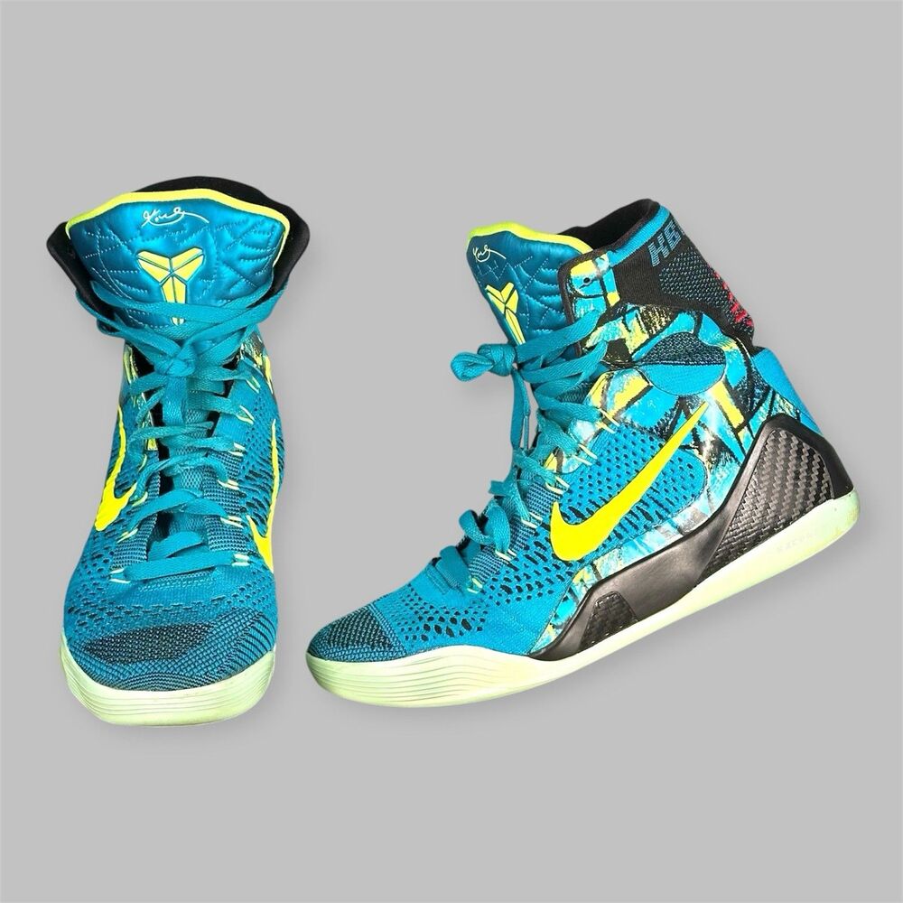 Nike Kobe 9 Elite 630847-400 “Perspective” Mens Size 8.5 Blue Basketball Shoes